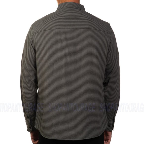 Sullen Art Collective Striper SCM5694 New Long Sleeve Flannel Button Men`s Shirt - Picture 2 of 5